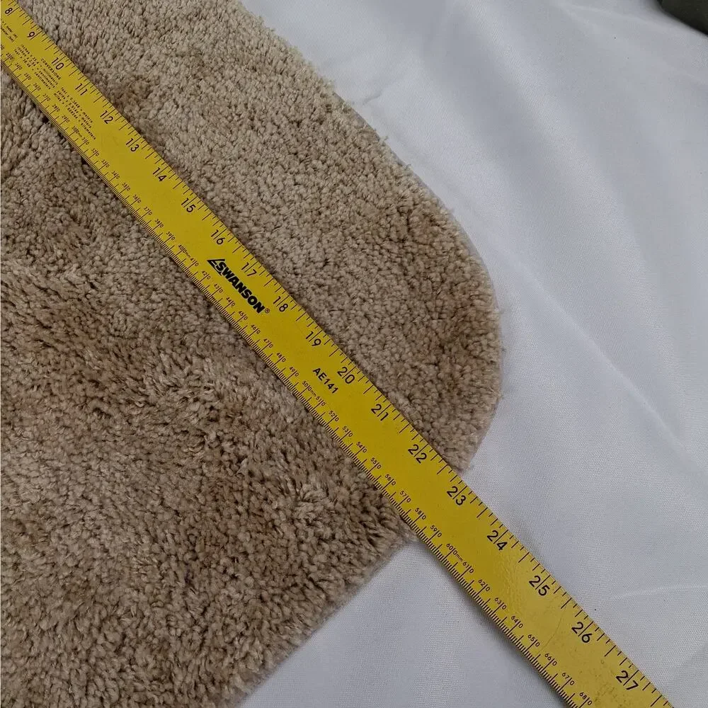Garland Rug 24x40 Linen Traditional Plush Nylon Washable Non-Slip Bath Mat